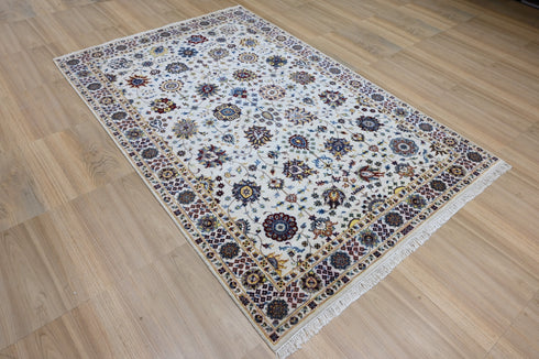 6 X 9 Ft Hand Knotted Area Rug, Floral Pattern Rug, Designer Rug, Indian Rug - Indian Art Home Decor